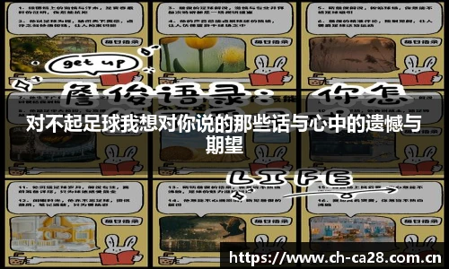 对不起足球我想对你说的那些话与心中的遗憾与期望
